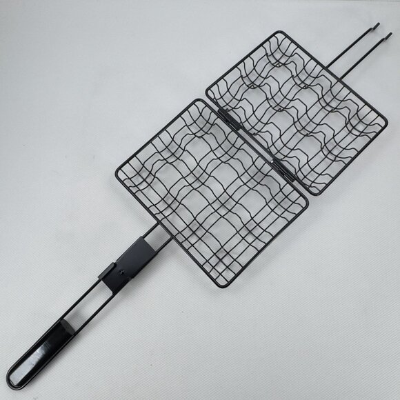 Metal Meatball Grilling Basket BBQ Basket Locking Handle Non-Stick Holds 12 Avon - Picture 2 of 15